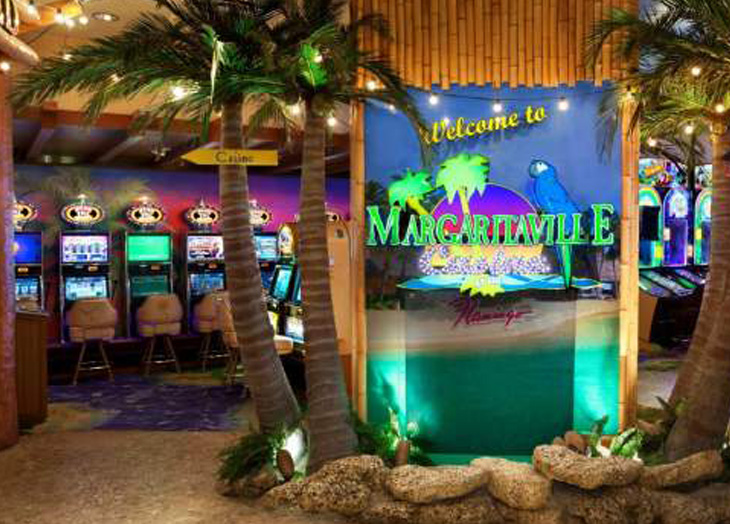 Paradise falls at the Flamingo Hotel & Casino in Las Vegas, NV